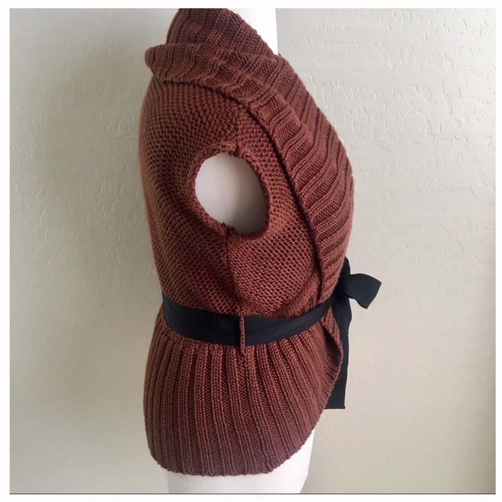Adorable brown open knit cardigan - Picture 4 of 6